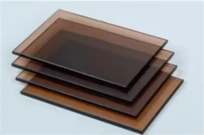 Zlaté bronzové plavené sklo